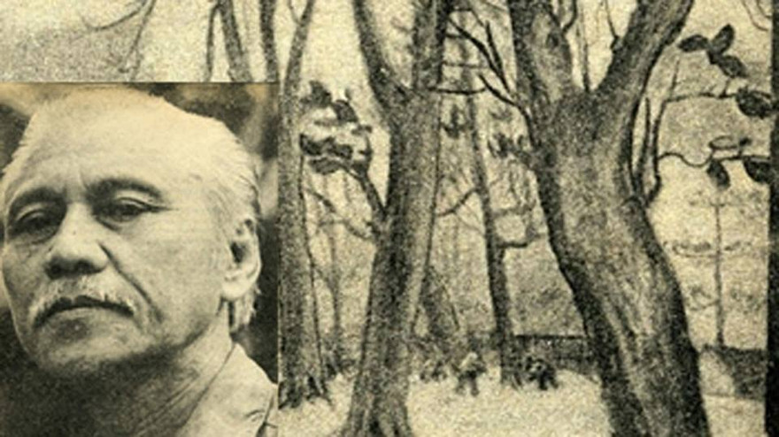 Cố nhà thơ Quang Dũng và tranh của ông. 