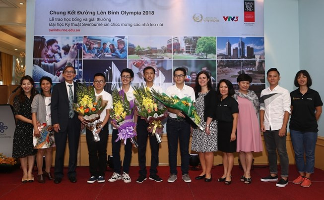 Quán quân cuộc thi Đường lên đỉnh Olympia năm 2018 nhận học bổng toàn phần của ĐH Swinburne trị giá 35.000 USD 