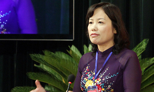 Chánh án TAND TP HCM Ung Thị Xuân Hương. Ảnh: Hữu Công.