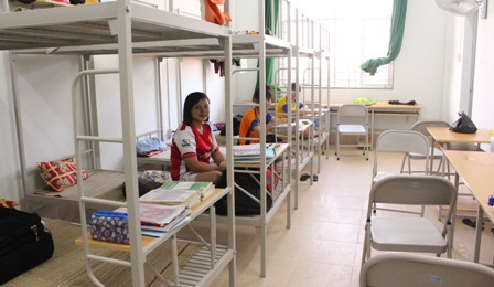 Khu nhà ở sinh viên tập trung ở thành phố Cao Lãnh. Ảnh: Ngân Nguyễn