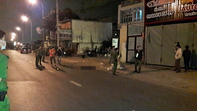 Hiện trường vụ việc trên đường Trần Hưng Đạo