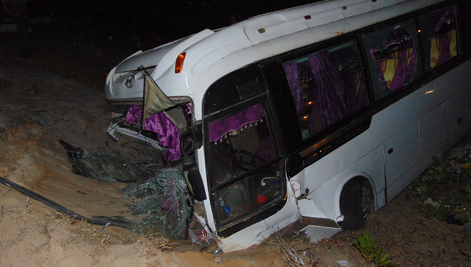 Hiện trường vụ tai nạn.