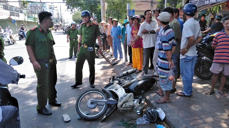 Hiện trường vụ việc.