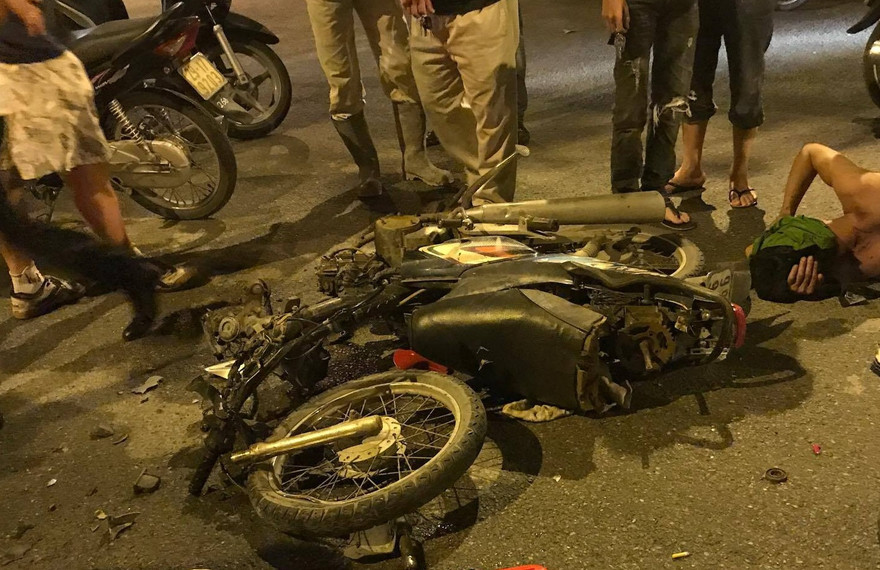 Hiện trường vụ tai nạn. Ảnh FB