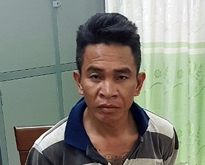 Lê Minh Hoàng tại Cơ quan điều tra. Ảnh CACC