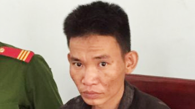 Nguyễn Đức Thủy tại cơ quan công an - Ảnh: Báo Nghệ An