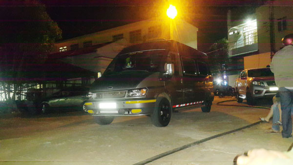 Chiếc xe khách mà Dũng cầm lái bắt cháu H. bị tạm giữ tại cơ quan điều tra