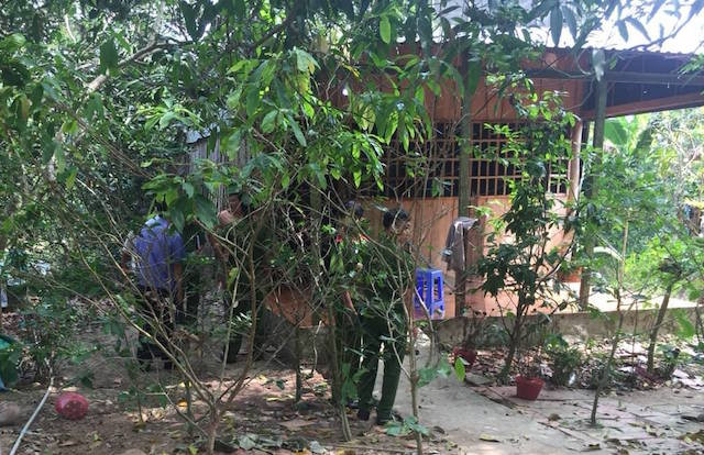 Hiện trường ngôi nhà xảy ra sự việc