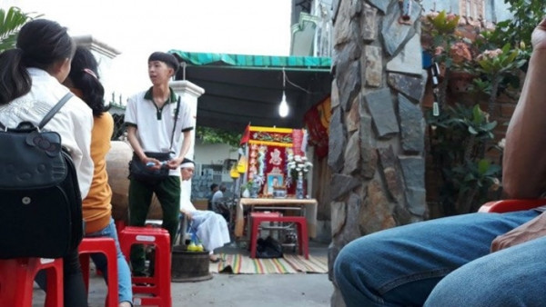 Lễ mai táng em Ngọc Thanh tại nhà riêng