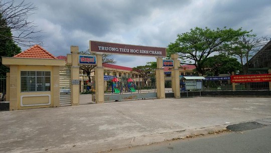 Trường Tiểu học Bình Chánh, nơi xảy ra vụ việc