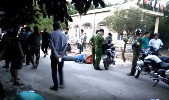 Công an thị xã La Gi tại hiện trường