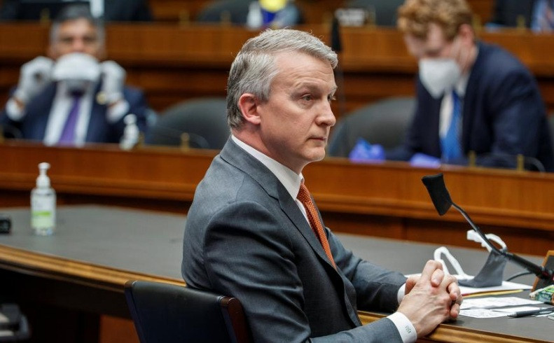 TS Rick Bright tại phiên điều trần. (Ảnh: Reuters)