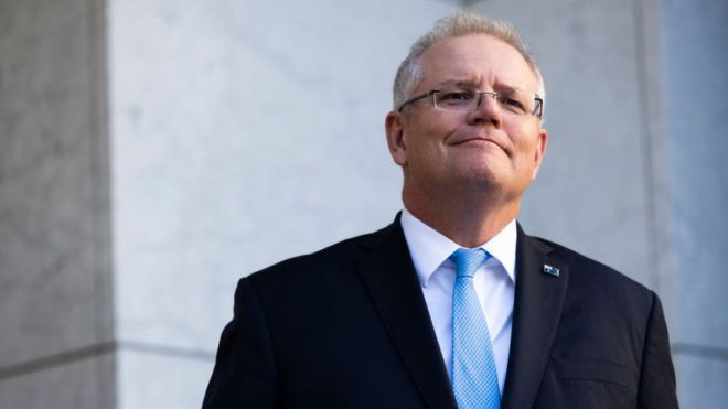 Thủ tướng Úc Scott Morrison. (Ảnh: Getty Images)