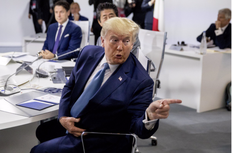 Ông Trump tại thượng đỉnh G7 cuối tuần qua ở Pháp. (Ảnh: AP)