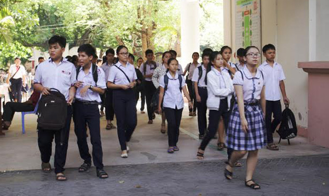 Học sinh tham gia kỳ thi vào lớp 10 (Ảnh: Báo Dân Trí).