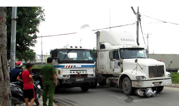 Hiện trường tai nạn.