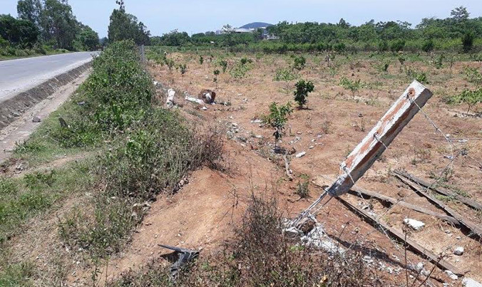 Hiện trường vụ tai nạn.