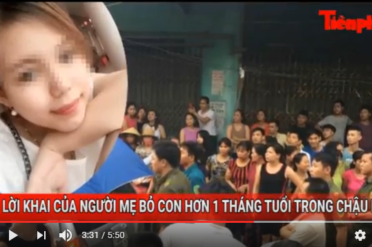 Tin nóng 24H: Lời khai của người mẹ dìm chết con 33 ngày tuổi trong chậu nước