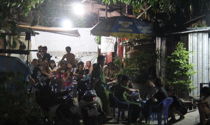 Hiện trường vụ việc.