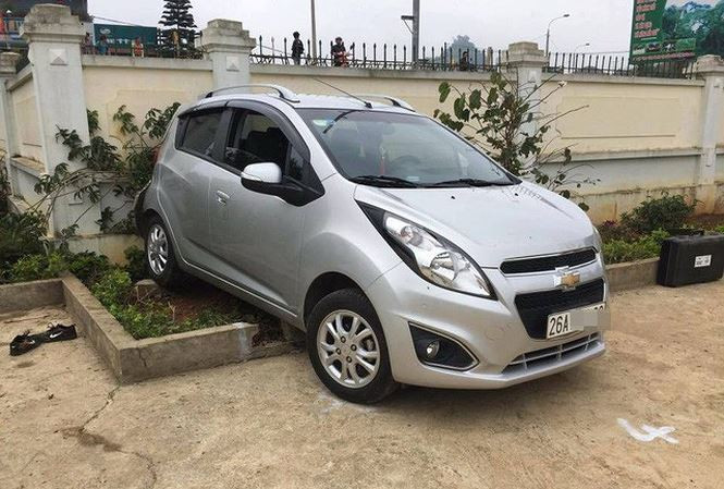 Hiện trường vụ tai nạn.