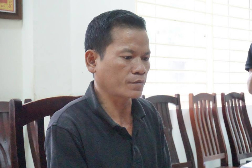 Chử Tuấn Sơn tại cơ quan điều tra.