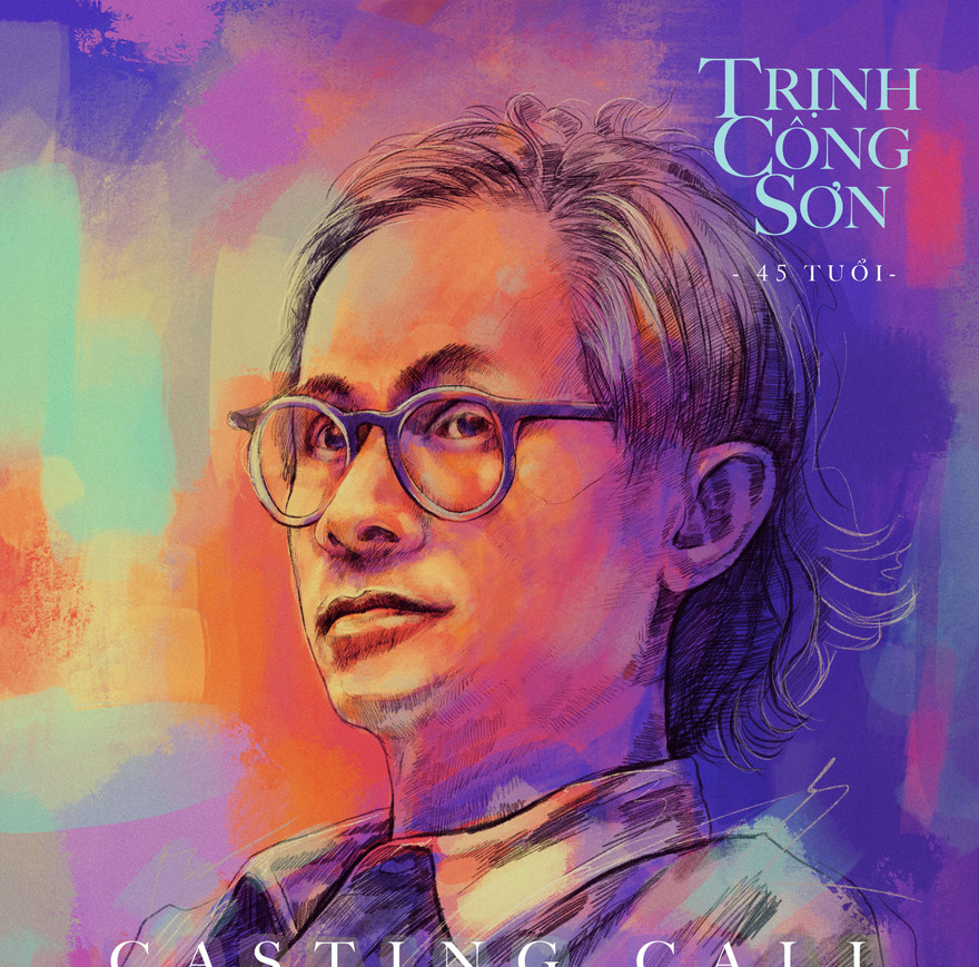 Poster mới tuyển diễn viên vào vai Trịnh Công Sơn năm 45 tuổi