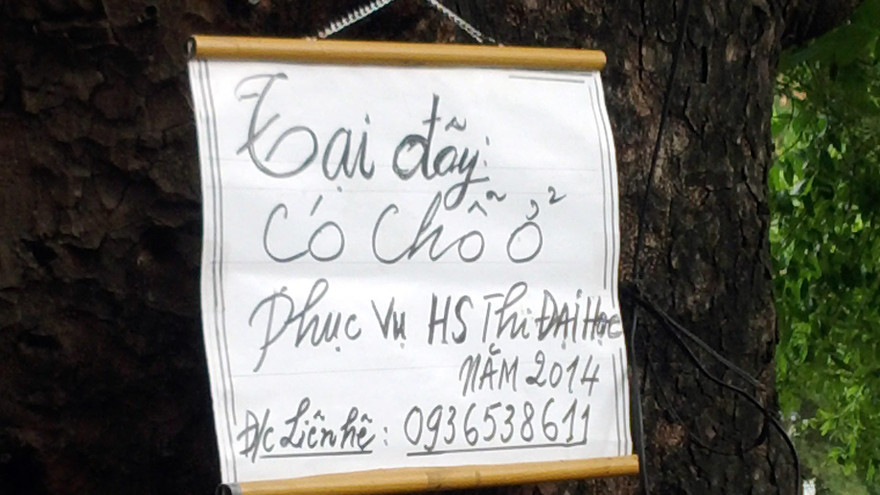 Cứ đến mùa thi, nhà trọ lại ầm ầm tăng giá 