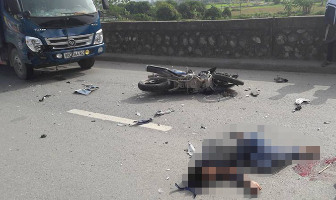 Hiện trường vụ tai nạn. Ảnh: Otofun.