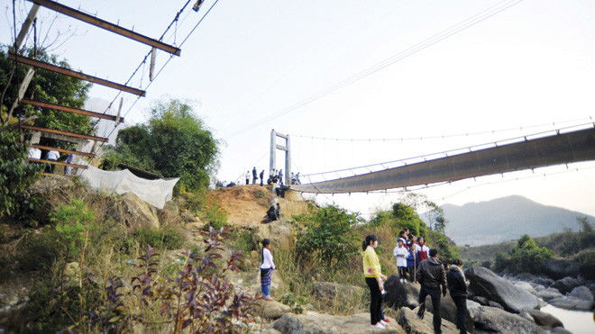 Hiện trường vụ tai nạn. Ảnh: hoàng anh