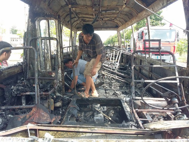 Hiện trường vụ cháy.