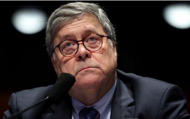 Bộ trưởng Tư pháp Mỹ William Barr. (Ảnh: Reuters)
