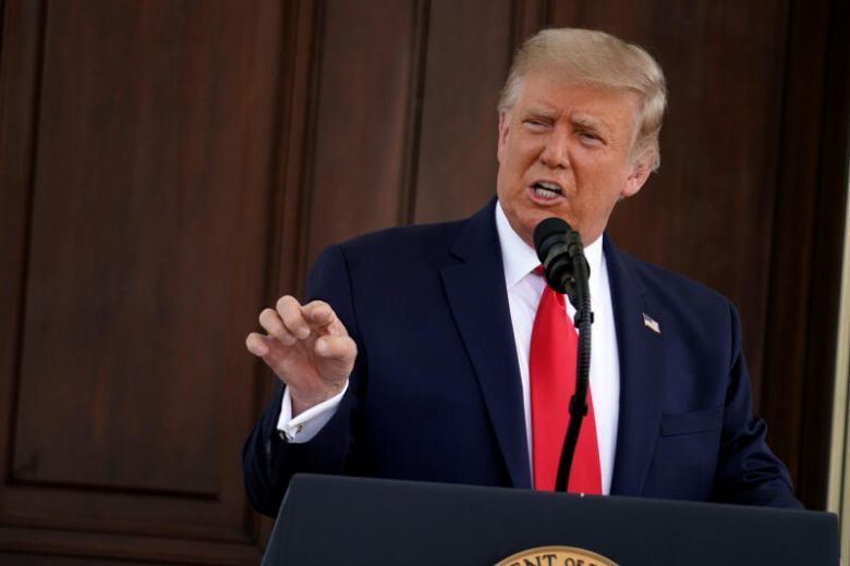 Ông Trump trong bài phát biểu ngày 7/9. (Ảnh: Reuters)