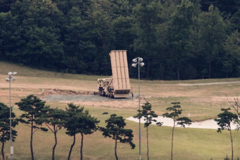 Hệ thống THAAD tại khu vực triển khai Seongju, Hàn Quốc. Ảnh: Reuters