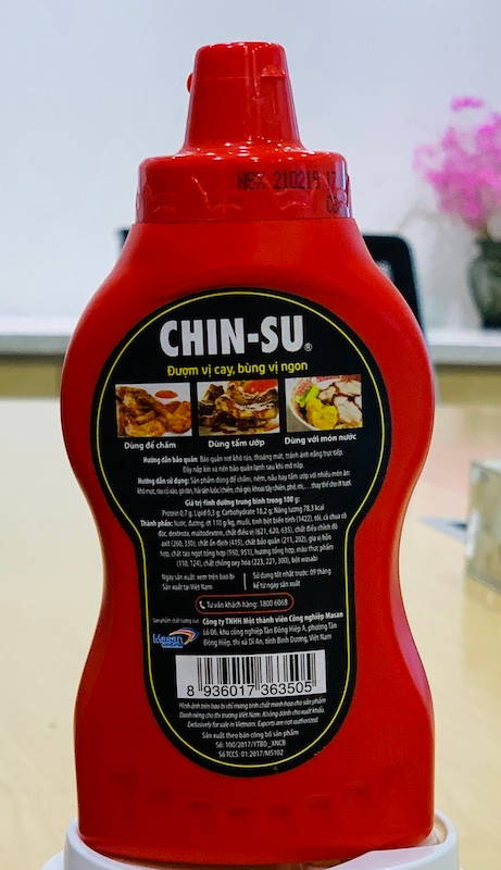 Sản phẩm tương ớt Chin-Su.