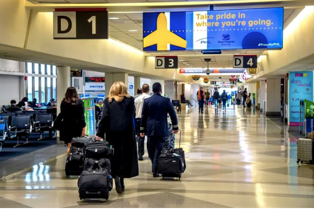 Trong sân bay Philadelphia hồi tháng 3. (Ảnh: Inquirer)