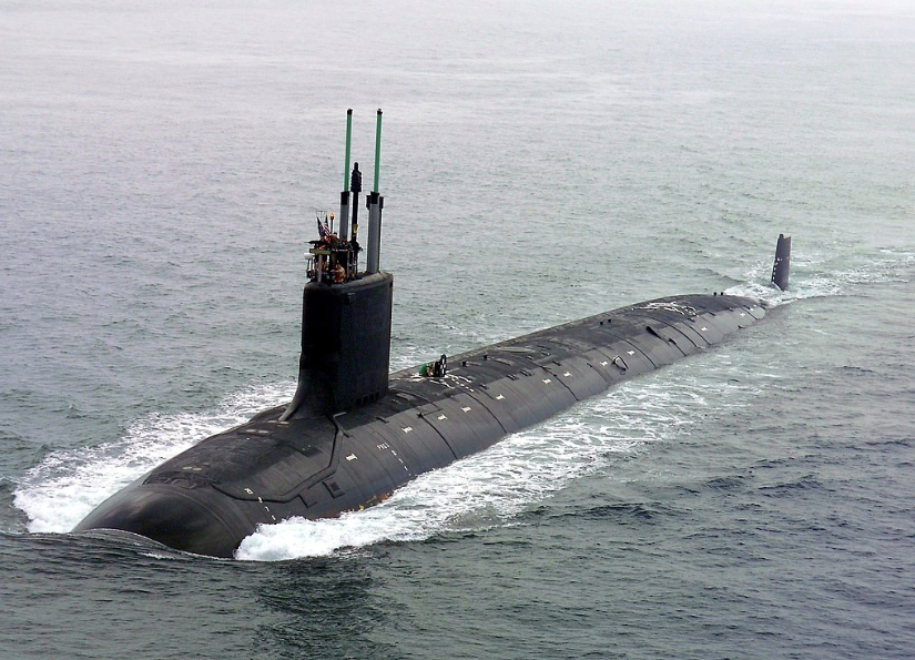 Một tàu ngầm hạt nhân lớp Virginia của Mỹ. (Ảnh: Wikipedia)