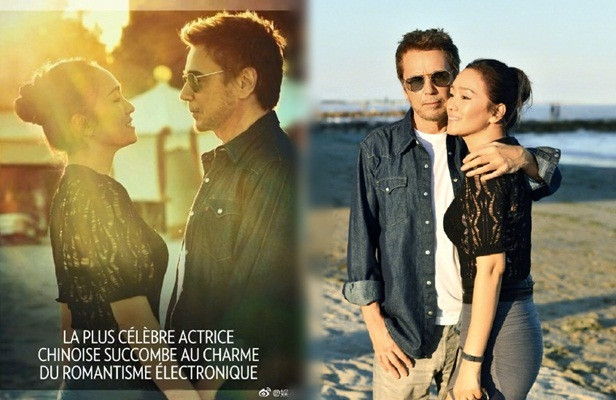 Củng Lợi và chồng 71 tuổi tình tứ mặn nồng trên báo Pháp