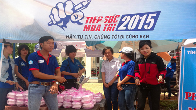 Hơn 350 tình nguyện viên tiếp sức mùa thi tại Bạc Liêu.