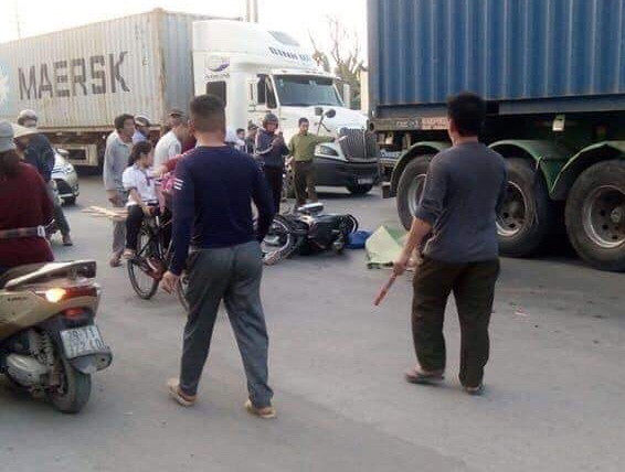 Hiện trường vụ tai nạn.