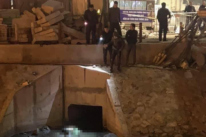 Khu vực miệng cống phát hiện thi thể nạn nhân.