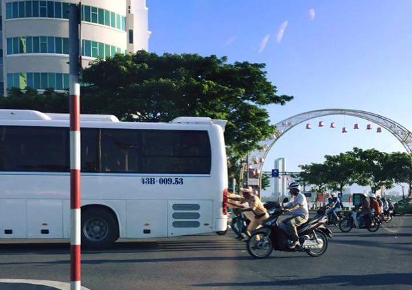 Hình ảnh đẹp của lực lượng CSGT Đà Nẵng