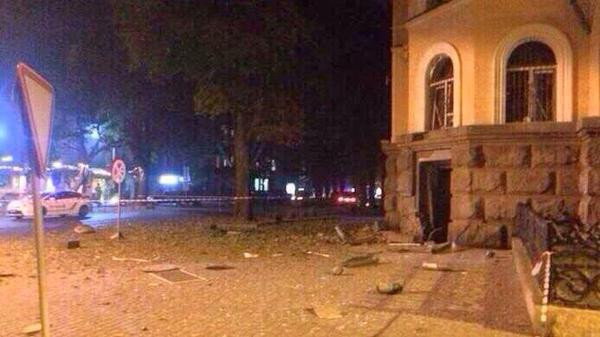 Ảnh hiện trường vụ nổ tại Odessa (Ảnh: Twitter)