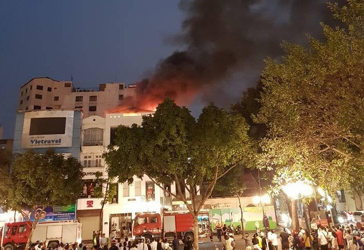 Hiện trường vụ cháy. Ảnh: Otofun