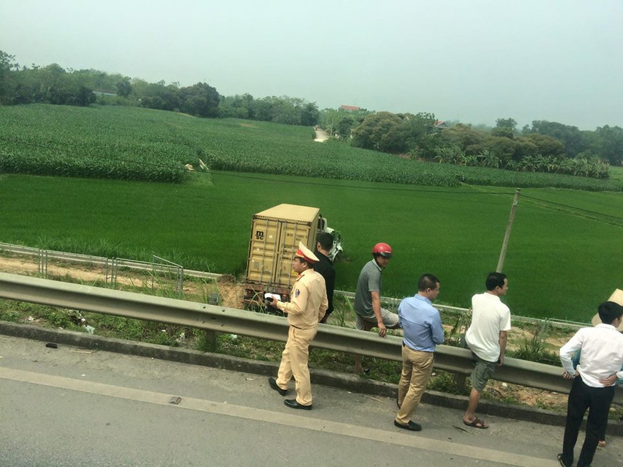 Hiện trường vụ tai nạn.