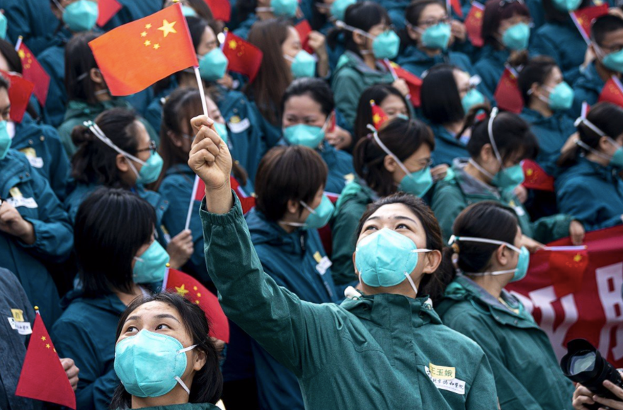 Trung Quốc đang nỗ lực xây dựng hình ảnh tích cực trong cuộc chiến chống COVID-19. (Ảnh: Xinhua)