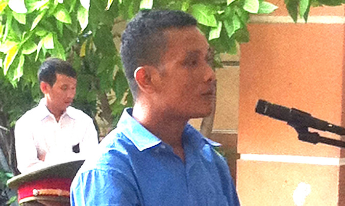 Dùng xà beng đập nhầm chết bạn, Sơn Tinh nay lãnh án tù chung thân. Ảnh: Tân Châu.