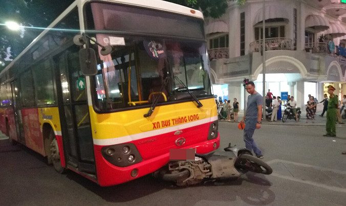 Hiện trường vụ tai nạn.