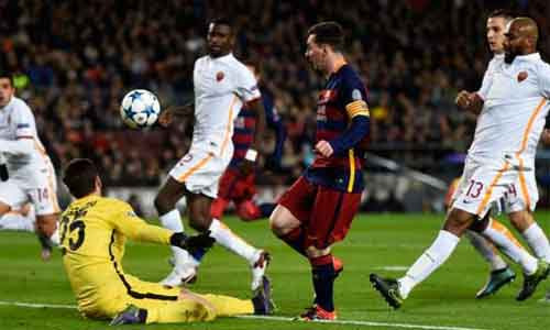 Messi ghi bàn thắng đẹp nhất mùa 2015-2016. Ảnh: Reuters.