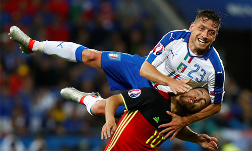 Giaccherini là một trong những điểm sáng của Italy tại Euro 2016, khi làm giới chuyên môn bất ngờ bằng phong độ ấn tượng trên hành trình vào tứ kết. Ảnh: Reuters.