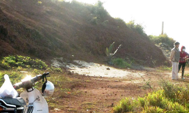 Đồi Quan âm, nơi hai nữ sinh tự tử. Ảnh; VOV giao thông.